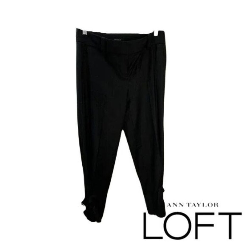 Ann‎ Taylor Pull-On Zip Side Stretch Capri Size 4